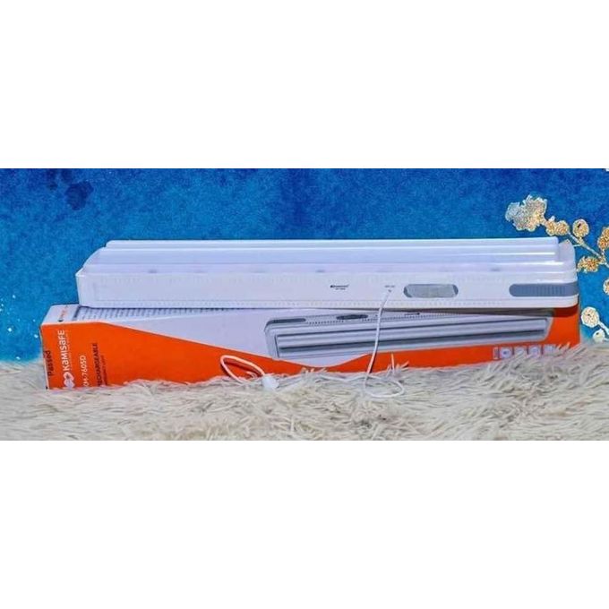 Kamisafe KM 7605D Rechargeable LED Emergency Lamp Dual LED tube light High and low power setting Rechargeable by mains power (240V) or by solar panel