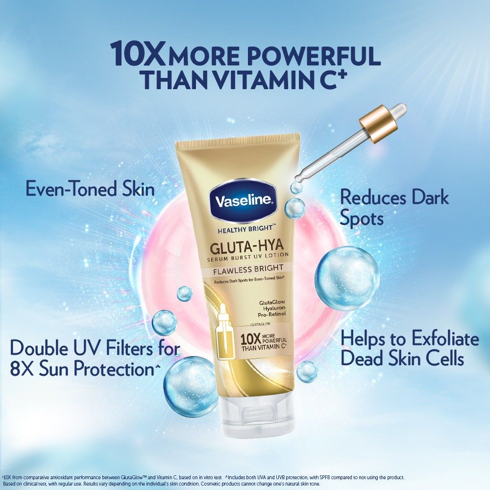 Vaseline Gluta Hya Flawless Glow - Skin Brightening & Hydrating Body Lotion