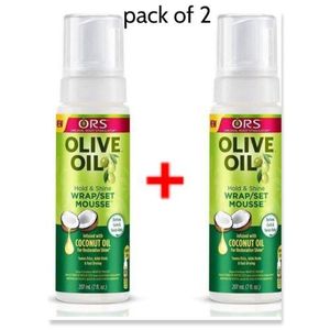 Ors Olive Oil Hold & Shine Wrap/Set Mousse - Coconut Oil 2pcs