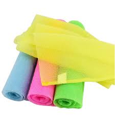 Sponge Body Scrub Brush Rubbing Washcloth Bath Brush African Net Sponge Exfoliating Body Net Scrubbing Wash Net Shower Scrubber