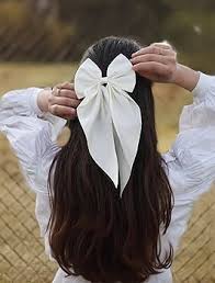 Big Bow Satin Hair Clips Set Bowknot Metal Hair  pins,Hair Accessories For Thick Hair