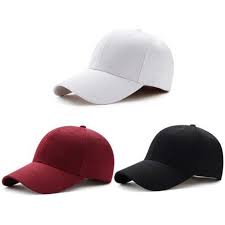 3pcs Baseball Caps Adjustable For Men & Women Plain
