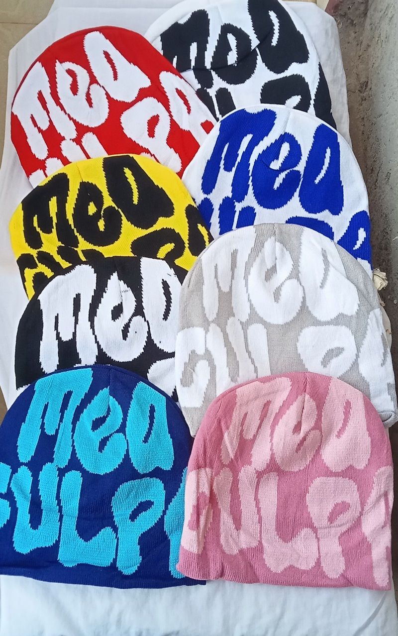 3pcs Unisex Mea Culpa Beanie Marvin Hat