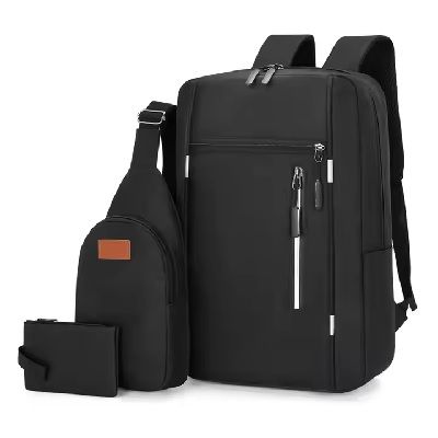 Fashion 3 In 1 Water proof antitheft Business mens Laptop Bag Backpack Crossbody Bag