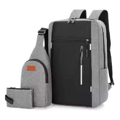 Fashion 3 In 1 Water proof antitheft Business mens Laptop Bag Backpack Crossbody Bag