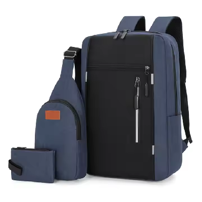 Fashion 3 In 1 Water proof antitheft Business mens Laptop Bag Backpack Crossbody Bag
