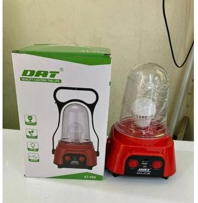 Rechargeable Lamp..It has overcharge protection. If not used for more than 3 months, drain the battery and charge it to full. This will ensure a long battery life. Orders yours on jumia today .