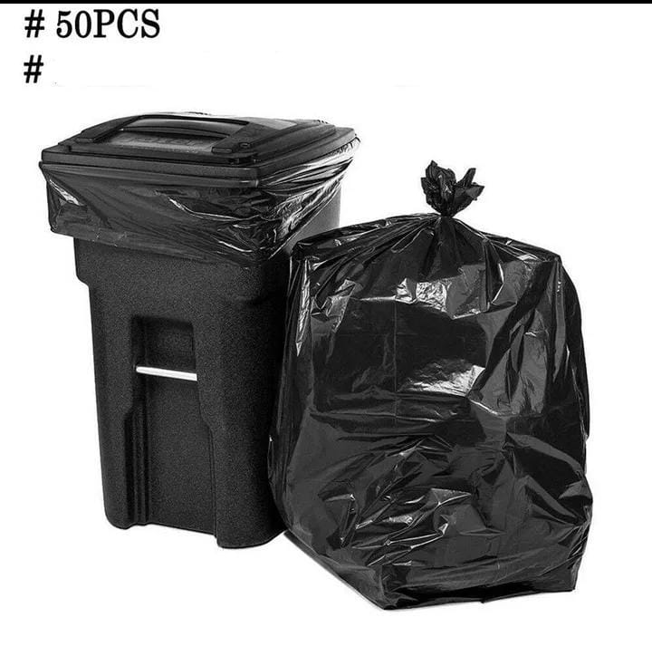 50 pieces Garbage bags for trash bins.The garbage bag is disposable and durable.  Made of high quality material, useful and practical.You can bid farewell to the trash odor.