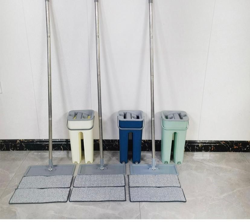 vertex bucket mop with extra mop cloth.The flat mop head allows for more surface area contact, making it effective for picking up dirt, dust, and grime. The flat design also makes it easy to clean .
