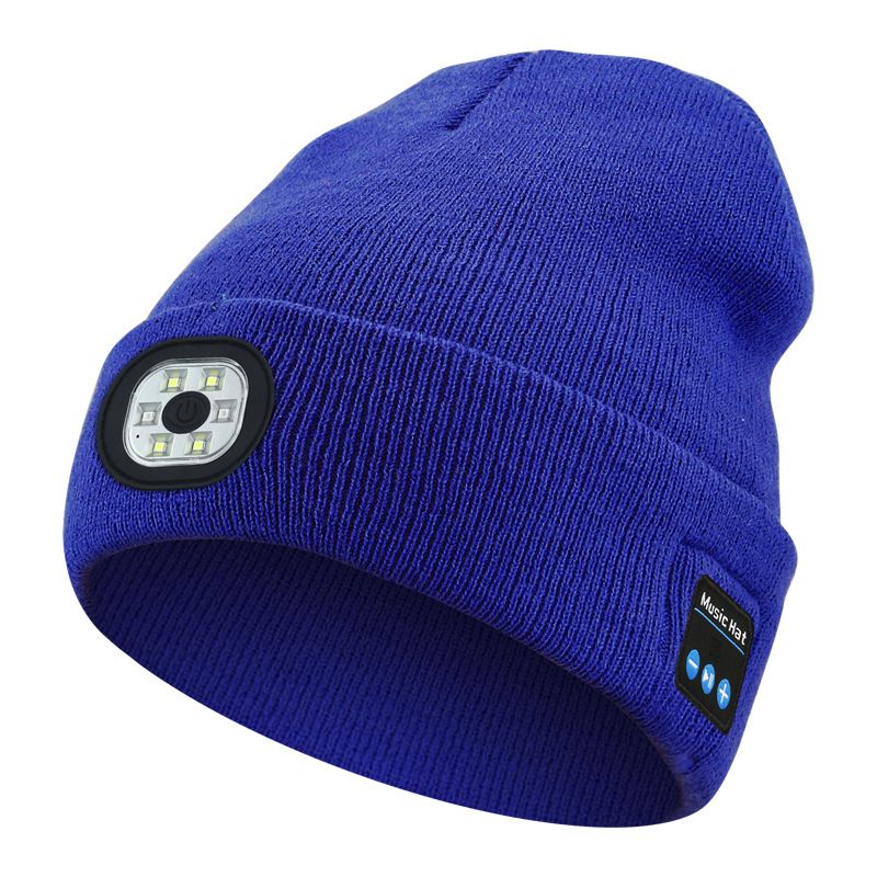 Bosttor Bluetooth Beanie Hat with Light, Headlamp Cap with Headphones and Built-in Speaker Mic, Gifts for Men Women Teen