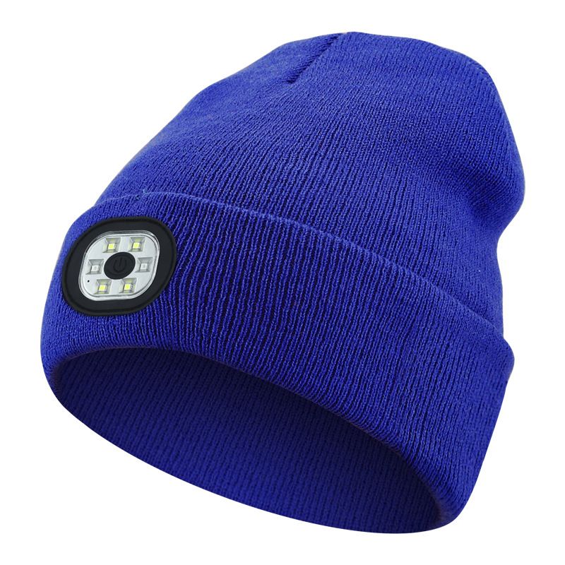 Bluetooth Beanie with a Light, Unisex USB Rechargeable 4 LED Fashlight Hat , Unique Christmas Birthday Gifts for Men Him Husband Teen