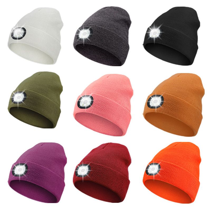 Bluetooth Beanie with a Light, Unisex USB Rechargeable 4 LED Fashlight Hat , Unique Christmas Birthday Gifts for Men Him Husband Teen