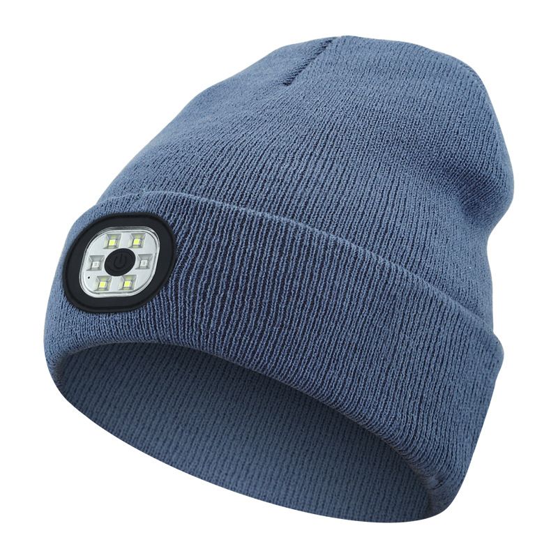 Bluetooth Beanie with a Light, Unisex USB Rechargeable 4 LED Fashlight Hat , Unique Christmas Birthday Gifts for Men Him Husband Teen