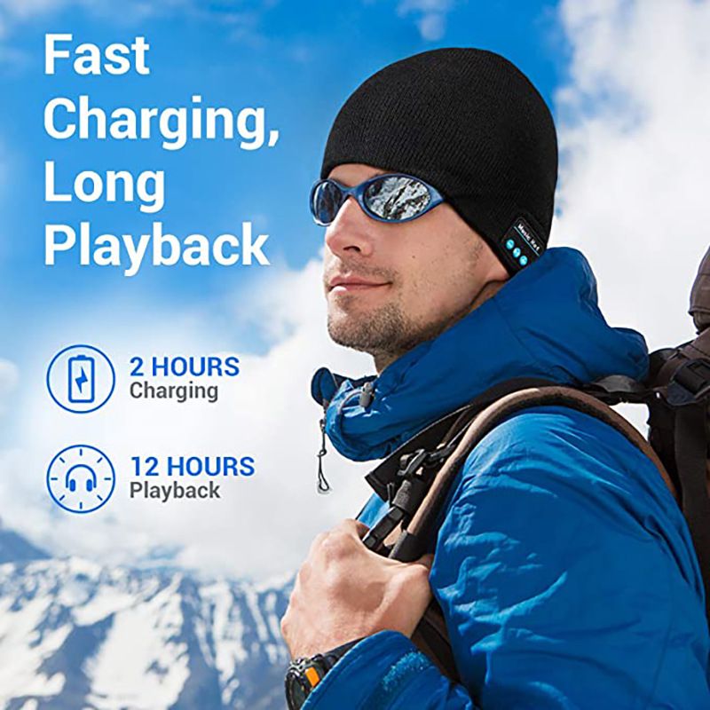 Bluetooth Beanie Bundle  Wireless Beanie Hats with Headphones for Men & Women