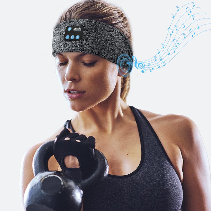 Sleep Headphones Bluetooth Sports Headband Ear Warmers EarMuffs for Sleepers Running Travel Yoga Meditation, Headband