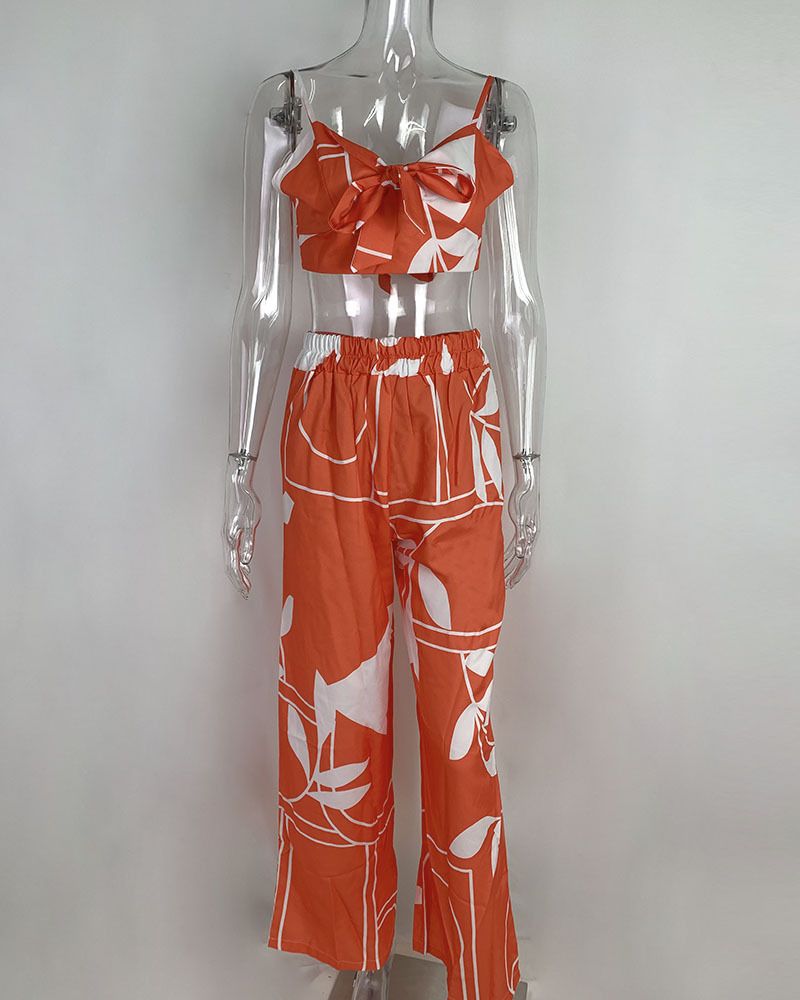 Women's Eegant Straight Trousers Sexy Tops Casual Suits