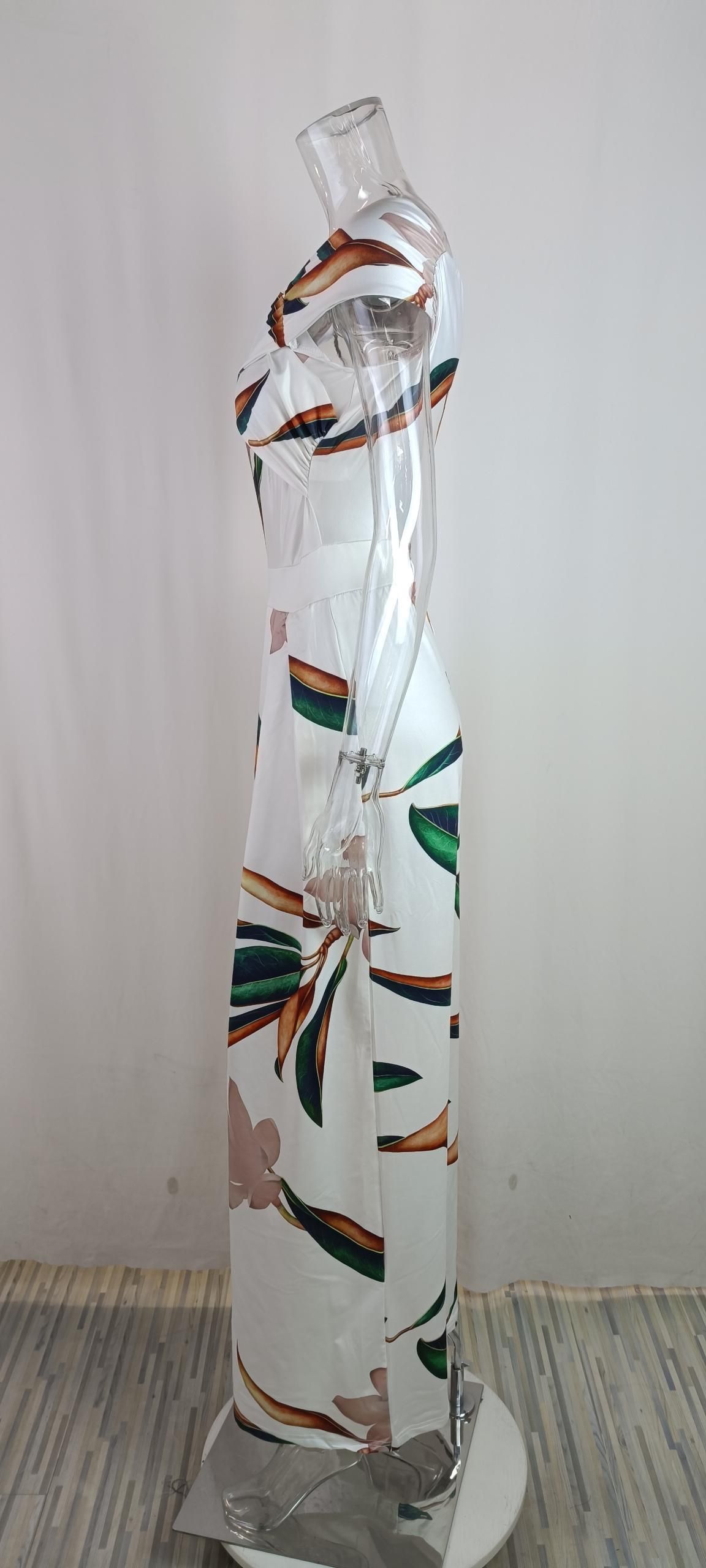 Women's Elegant Printed Wide Leg Jumpsuit