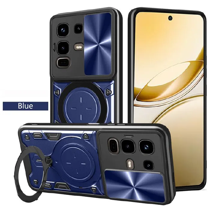 Infinix Note 50/50S/50X/40/40X/30 Tecno Camon 40/30 Case,with Slide Camera Lens Shockproof Phone Case