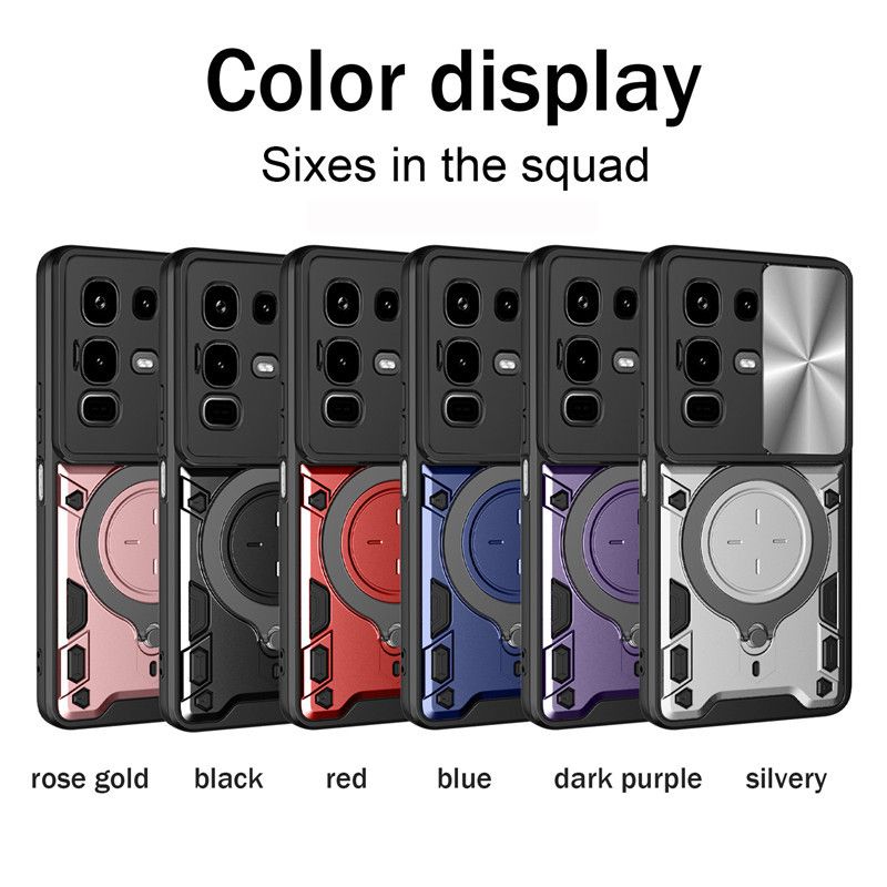 Infinix Note 50/50S/50X/40/40X/30 Tecno Camon 40/30 Case,with Slide Camera Lens Shockproof Phone Case