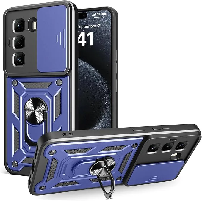 Infinix Hot 50/12i/40 Infinix Note 50/40 Case Cover,with Slide Camera Lens Phone Case Cover for Infinix Zero 40 Itel P55/RS4/S24/P65/S25