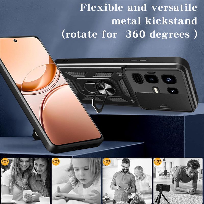 Infinix Hot 50/12i/40 Infinix Note 50/40 Case Cover,with Slide Camera Lens Phone Case Cover for Infinix Zero 40 Itel P55/RS4/S24/P65/S25