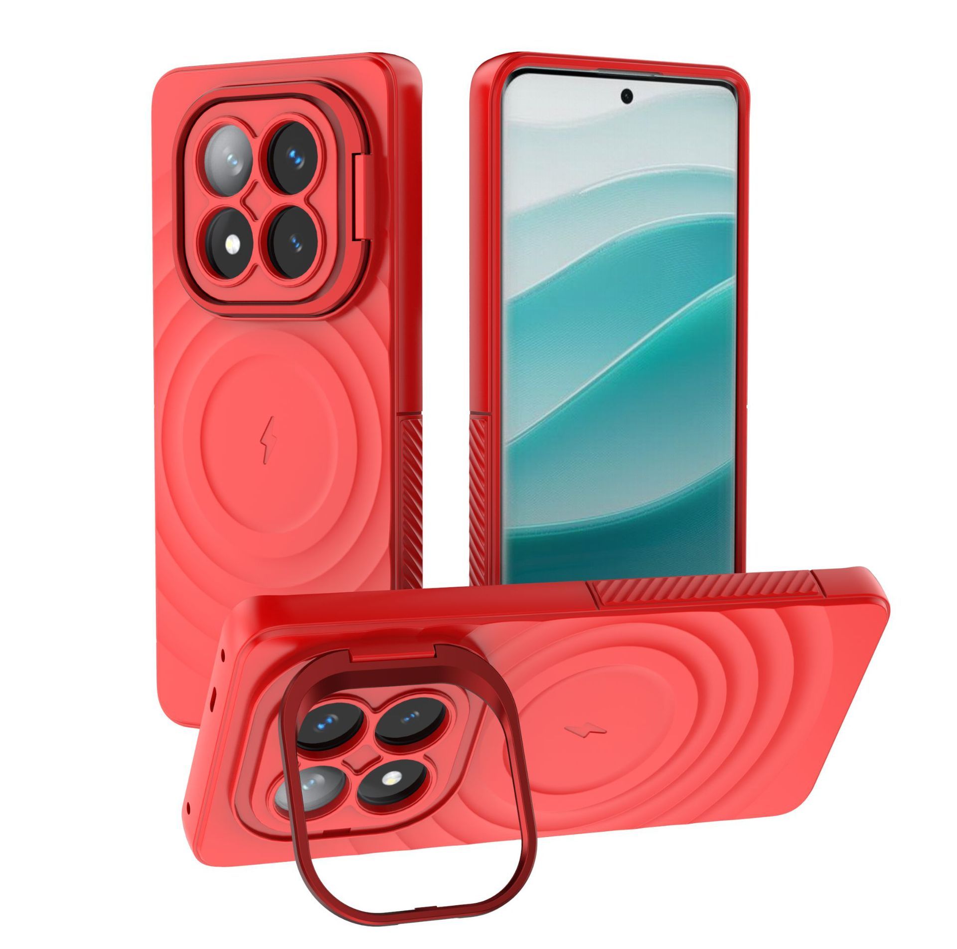 Xiaomi Redmi Note 14 5G/Note 14  Pro 5G/Note 14  Pro Plus 5G/Xiaomi Poco X7 Case Magnetic Shockproof Cover with Kickstand, Military Drop Protection MagSafe Phone Case
