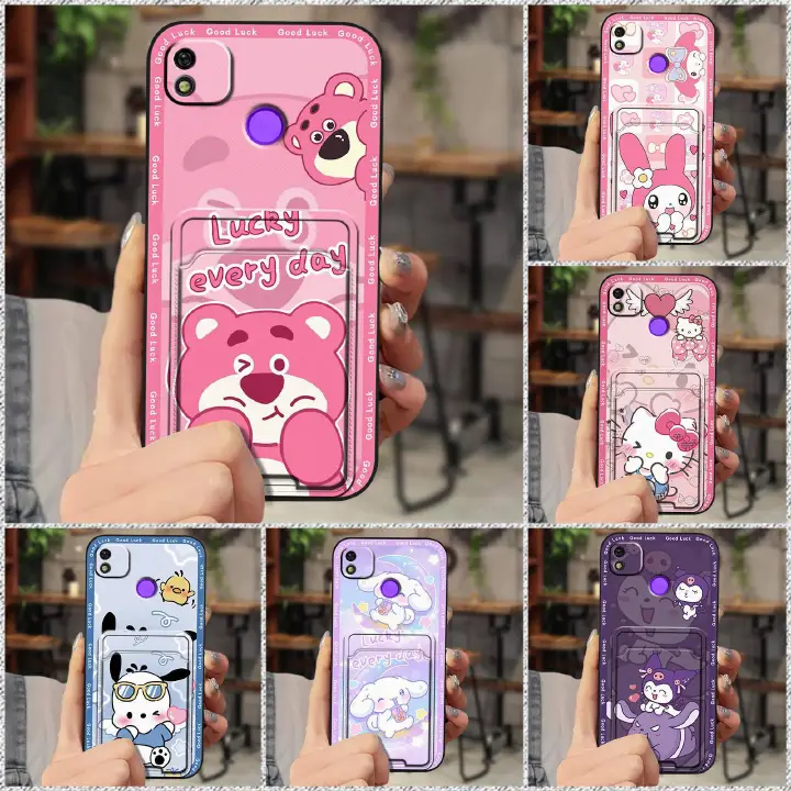 Tecno Camon 30/20 Pro/19 Neo/18 Premier/17P/15/12/11 Cartoon Wallet Phone Case，Shockproof TPU Soft Cover with Card Slot Cover Phone Case for Tecno Spark 20 Pro/10C/9/8P/7/6/5/4/Spark GO