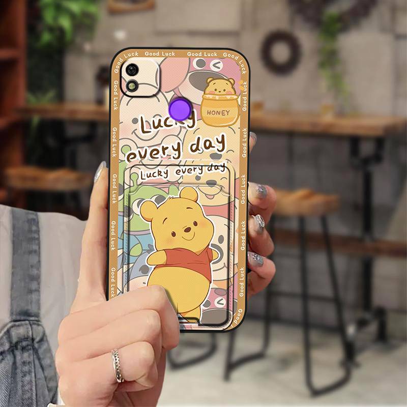 Tecno POP 4/POP 2 Pro/POP 5/POP 6 Lite/POP 7 Cartoon Wallet Phone Case，Shockproof TPU Soft Cover with Card Slot Cover Phone Case for  Tecno Pova 2/3/4/5 Pro/ 6 Neo/Pova Neo 3