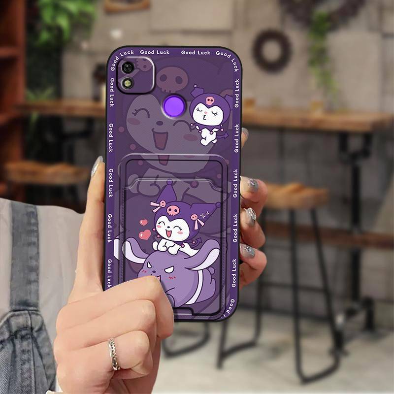 Tecno POP 4/POP 2 Pro/POP 5/POP 6 Lite/POP 7 Cartoon Wallet Phone Case，Shockproof TPU Soft Cover with Card Slot Cover Phone Case for  Tecno Pova 2/3/4/5 Pro/ 6 Neo/Pova Neo 3