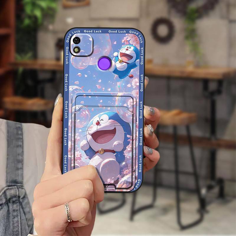 Tecno POP 4/POP 2 Pro/POP 5/POP 6 Lite/POP 7 Cartoon Wallet Phone Case，Shockproof TPU Soft Cover with Card Slot Cover Phone Case for  Tecno Pova 2/3/4/5 Pro/ 6 Neo/Pova Neo 3