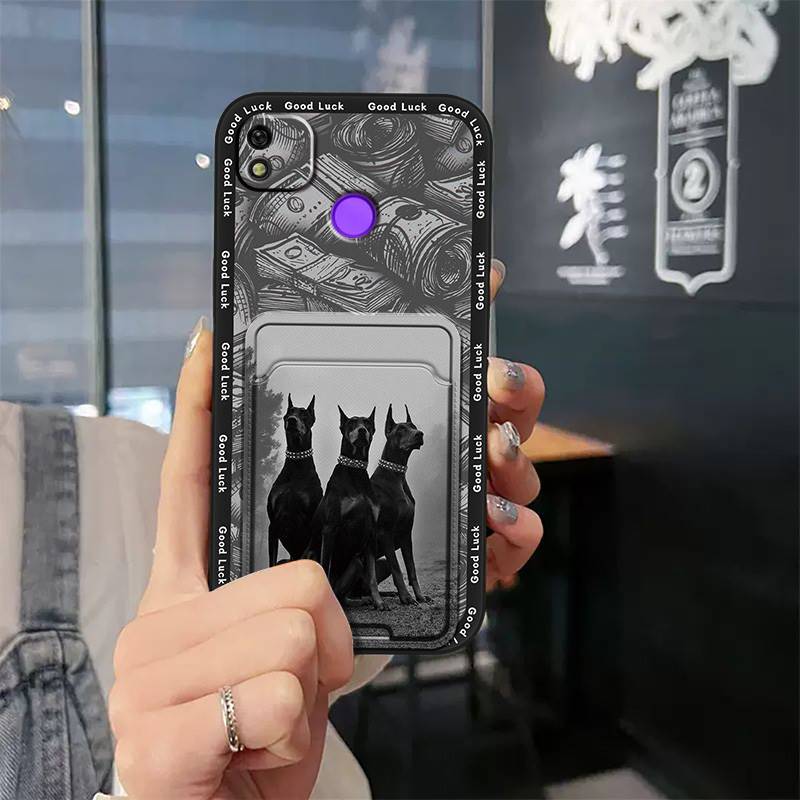 Tecno Camon 30/20 Pro/19 Neo/18 Premier/17P/15/12/11 Cartoon Wallet Phone Case，Shockproof TPU Soft Cover with Card Slot Cover Phone Case for Tecno Spark 20 Pro/10C/9/8P/7/6/5/4/Spark GO
