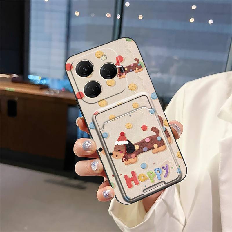 Tecno POP 4/POP 2 Pro/POP 5/POP 6 Lite/POP 7 Cartoon Wallet Phone Case，Shockproof TPU Soft Cover with Card Slot Cover Phone Case for  Tecno Pova 2/3/4/5 Pro/ 6 Neo/Pova Neo 3