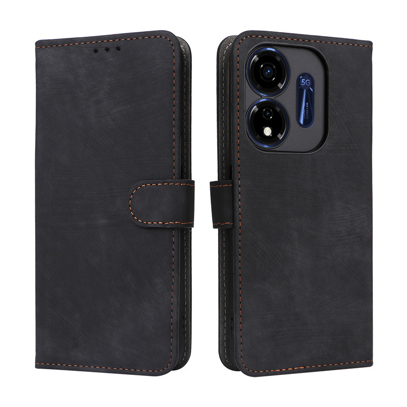 Itel P55 5G Leather Phone Case with RFID Blocking Credit Card Holder,PU Wallet Flip Folio Case for Itel Power P55 5G/P55 Plus/P663LN