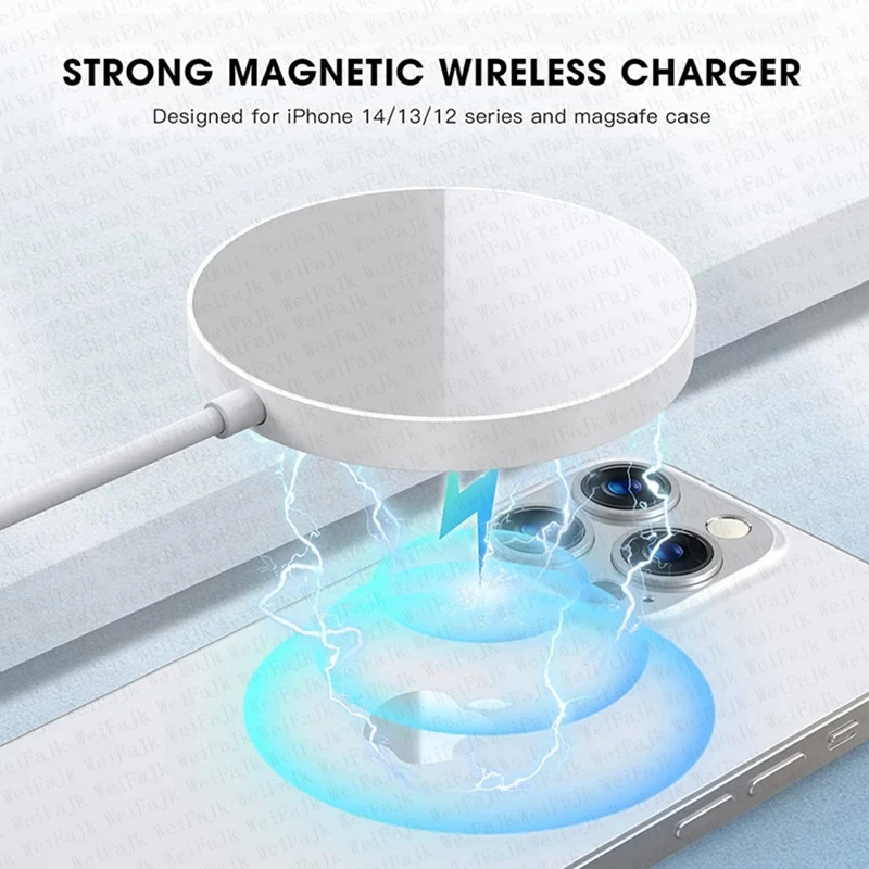 Magnetic Wireless Charger for iPhone 16 15, 15W Max iPhone Wireless Charger Fast Charging Pad Mag Safe Charger for iPhone 16/16 Plus/16 Pro/16 Pro Max/15/14/13/12