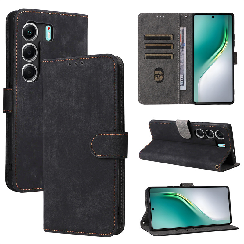Tecno Camon 50 X821/Camon 50 Pro X824 Leather Phone Case with RFID Blocking Credit Card Holder,PU Wallet Flip Folio Case for Tecno Camon 50 X821/Camon 50 Pro X824/Camon 40/40 Pro
