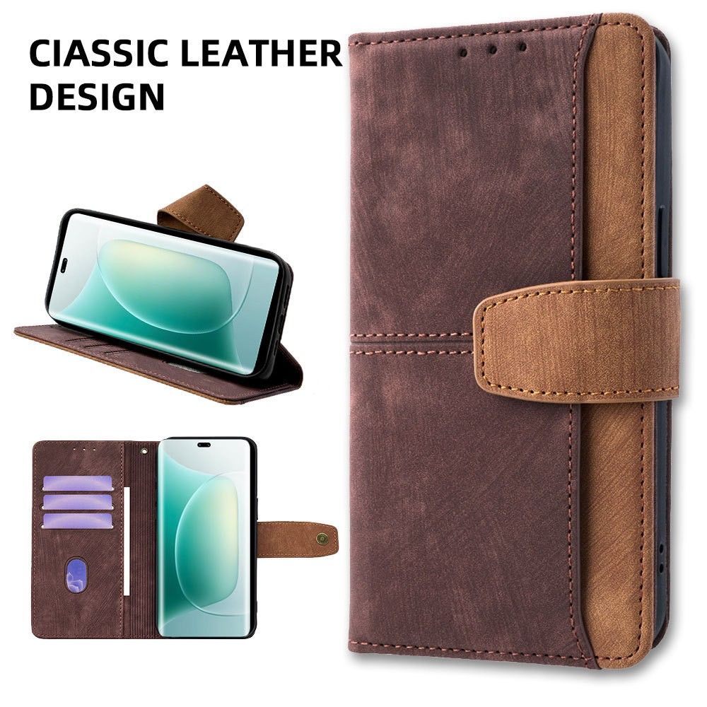 Tecno Camon 50 4G/X821/Camon 50 Pro 4G/X824 Leather Phone Case with RFID Blocking Credit Card Holder, PU Wallet Flip Folio Case with Magnetic Closure Buttons for Tecno Camon 50 4G/X821/Camon 50 Pro 4G