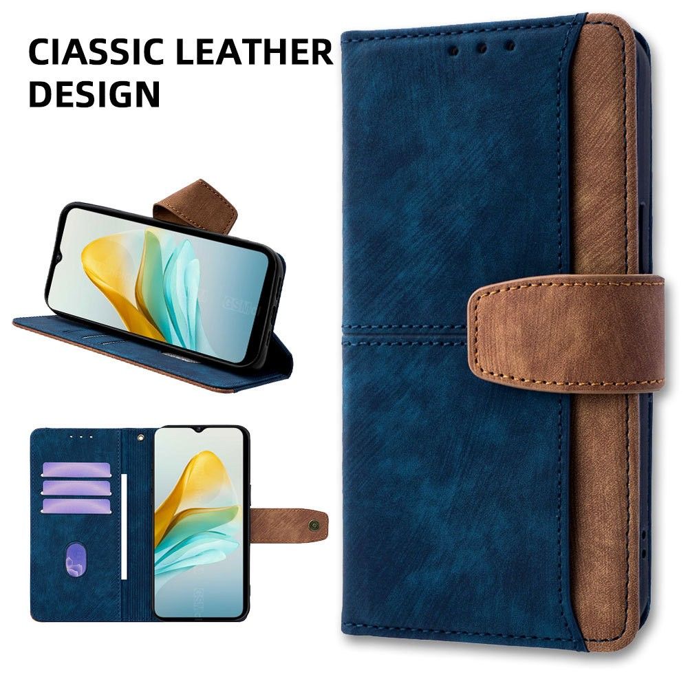 Tecno Camon 50 4G/X821/Camon 50 Pro 4G/X824 Leather Phone Case with RFID Blocking Credit Card Holder, PU Wallet Flip Folio Case with Magnetic Closure Buttons for Tecno Camon 50 4G/X821/Camon 50 Pro 4G