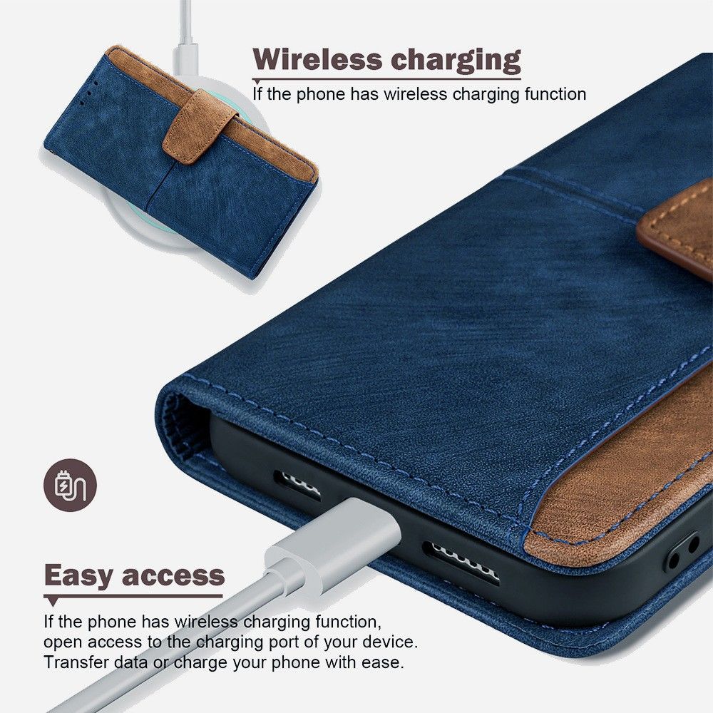 Tecno Camon 50 4G/X821/Camon 50 Pro 4G/X824 Leather Phone Case with RFID Blocking Credit Card Holder, PU Wallet Flip Folio Case with Magnetic Closure Buttons for Tecno Camon 50 4G/X821/Camon 50 Pro 4G