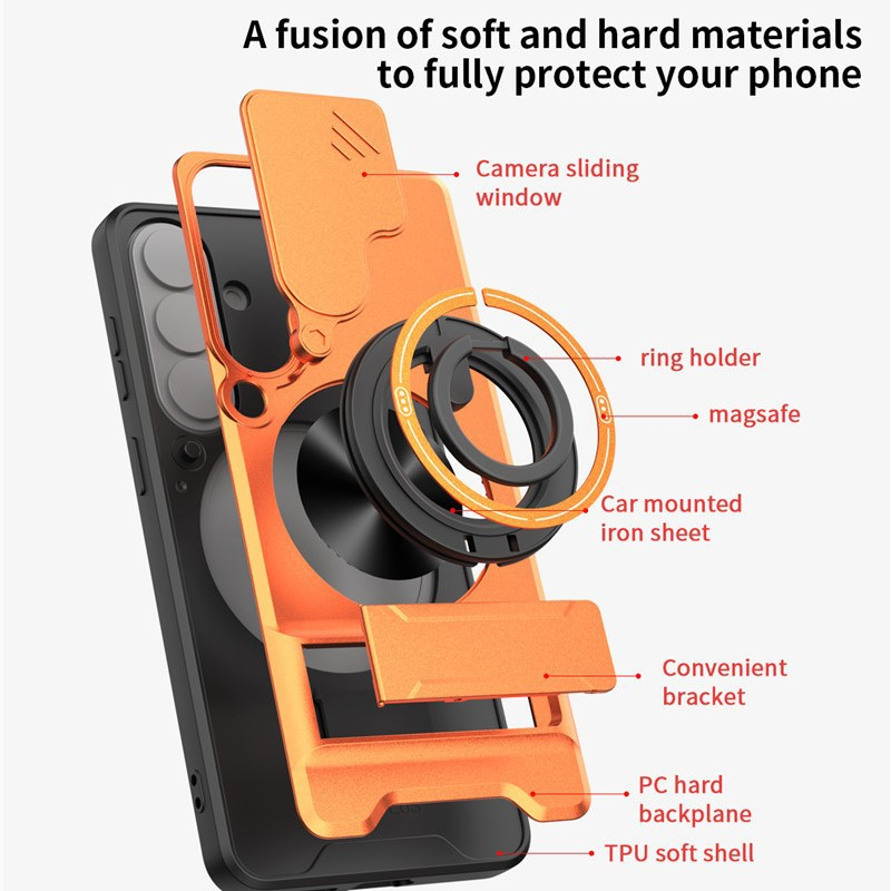 Camera Cover Case For Samsung Galaxy S26 S25 S24 S23 Ultra S25 Plus S25 FE S25 Edge A37 A26 A17 A16 A15 A14 A13 A56 A36 A07 A06 A05S A54 Note 20 Ultra S21 S22 Ultra Magsafe Shockproof Phone Case Cover