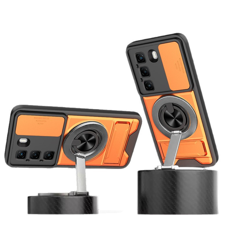 Camera Cover Case For INFINIX Cases Magsafe Shockproof kickstand Phone Case for TECNO Phones Covers