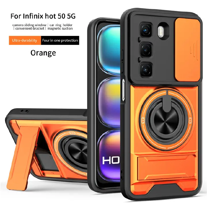 Camera Cover Case For INFINIX Cases Magsafe Shockproof kickstand Phone Case for TECNO Phones Covers