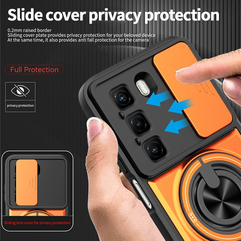 Camera Cover Case For INFINIX Cases Magsafe Shockproof kickstand Phone Case for TECNO Phones Covers