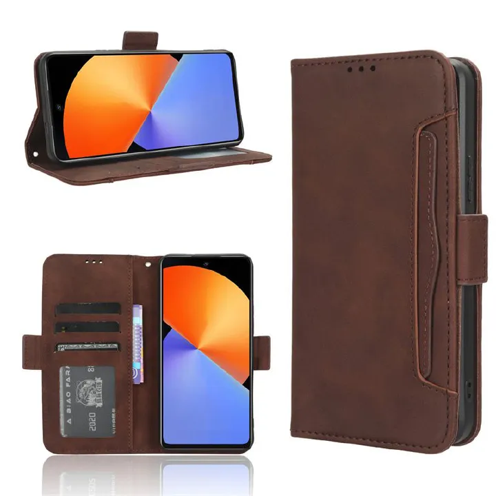 Infinix Note Edge 5G Wallet Phone Case with Card Holder, Leather Kickstand Card Slots Cover for Infinix Note Edge 5G