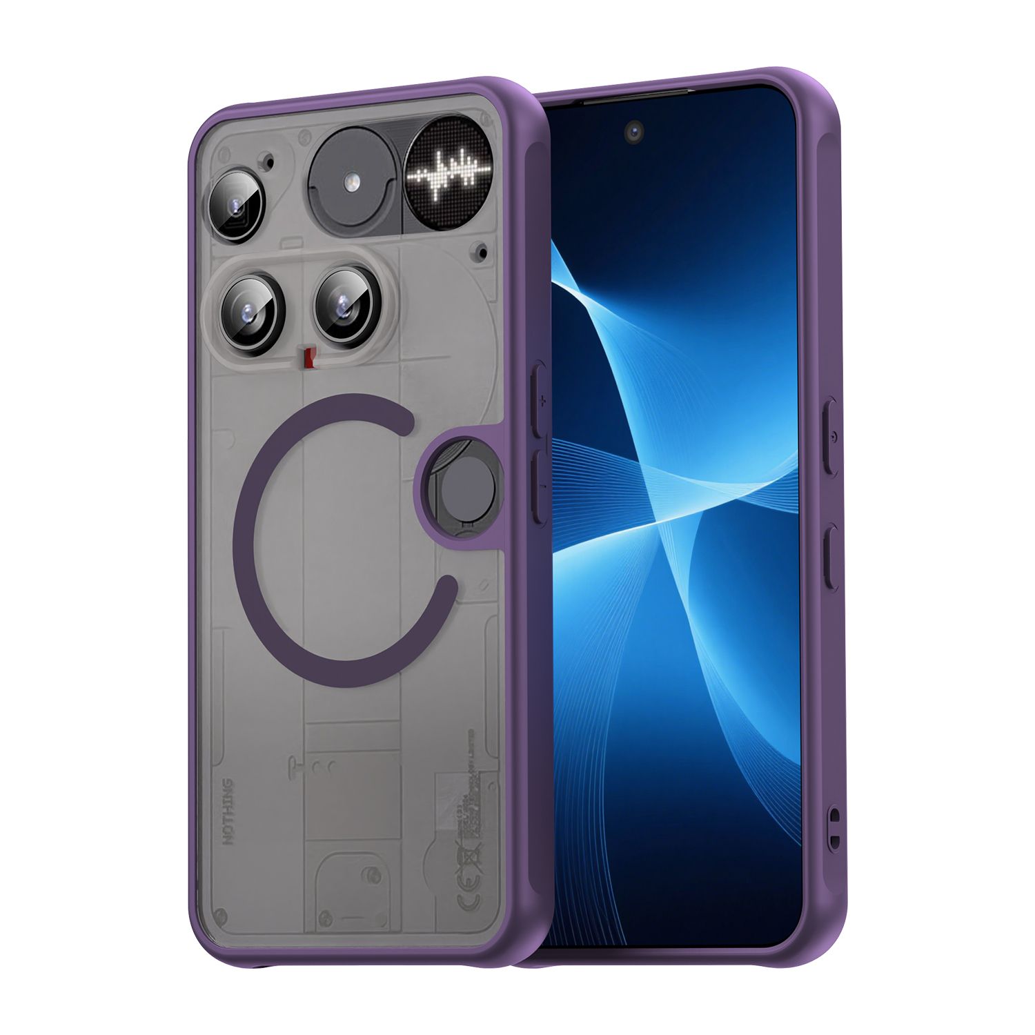 Matte Magnetic Phone Case for Nothing Phone 3 3A CMF Phone 2 Pro phone Shockproof Slim Cover with Strong MagSafe for Nothing Phone 3A Lite