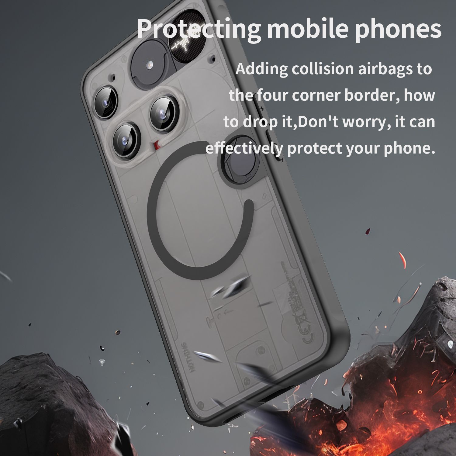 Matte Magnetic Phone Case for Nothing Phone 3 3A CMF Phone 2 Pro phone Shockproof Slim Cover with Strong MagSafe for Nothing Phone 3A Lite