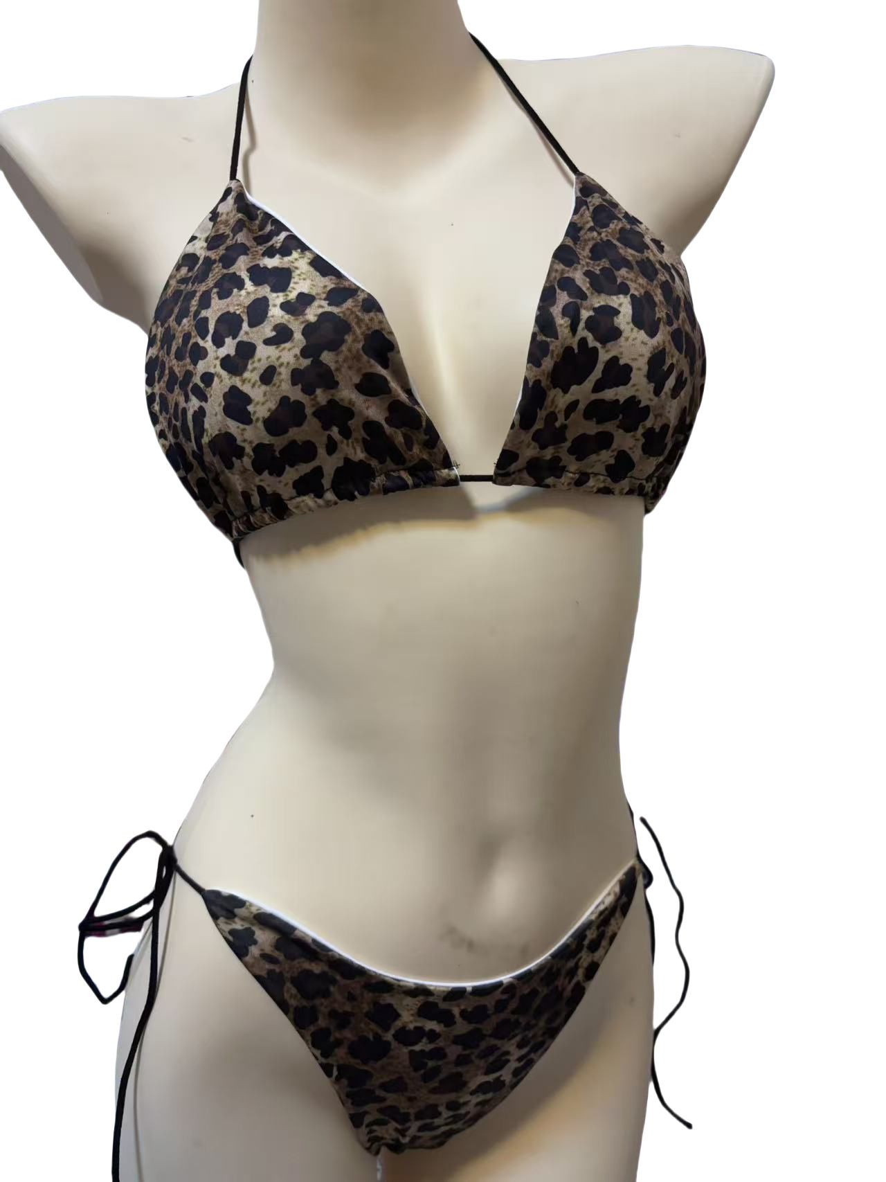 Women Two Piece Swimsuit Sexy Swimwear Halter String Triangle Bikini Sets