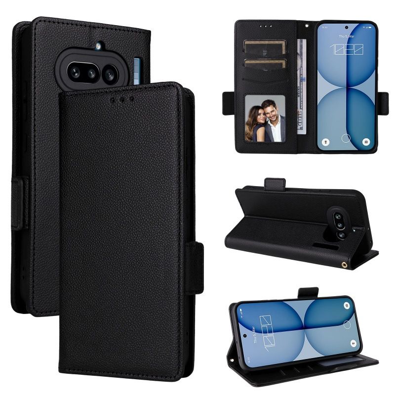 Nothing Phone 4A Phone 4A Pro Leather Phone Case,Wallet Flip Folio Case with Kickstand and Card Slots