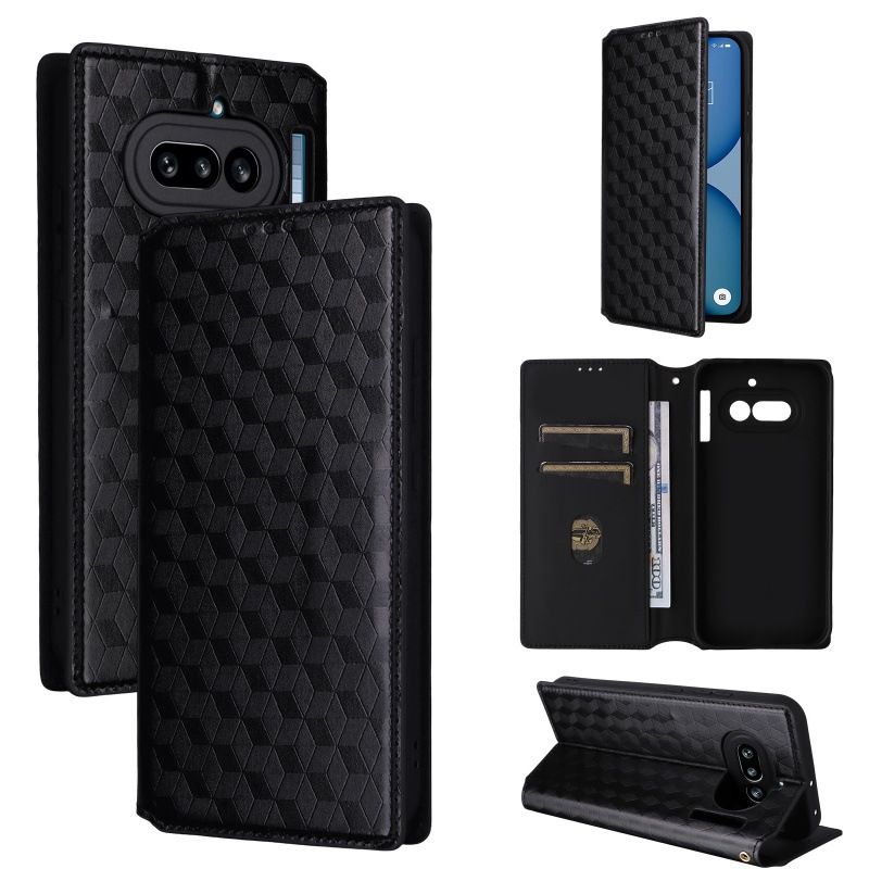 Nothing Phone 4A/4A Pro Case, Magnetic Leather Card Slots Wallet Phone Case, Flip TPU Bumper Protective Cover with Kickstand for Nothing Phone 4A/4A Pro