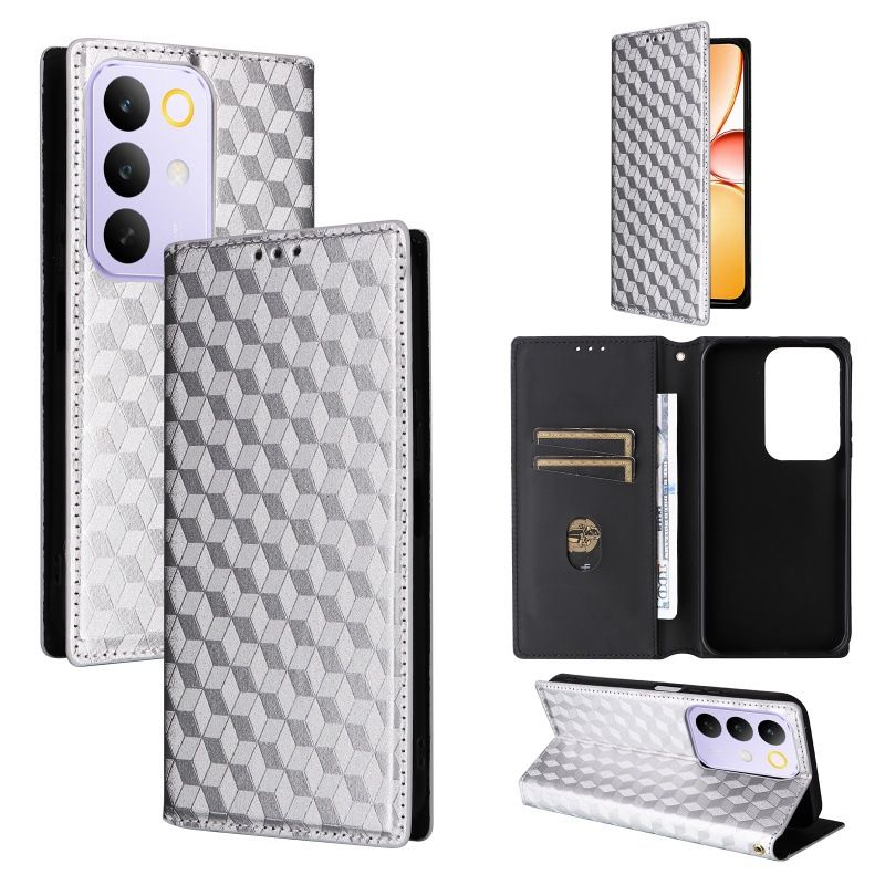 OPPO Realme C100 Realme C85 Realme C83 Realme C85 Pro Case, Magnetic Leather Card Slots Wallet Phone Case, Flip TPU Bumper Protective Cover with Kickstand, Shockproof Folio Case