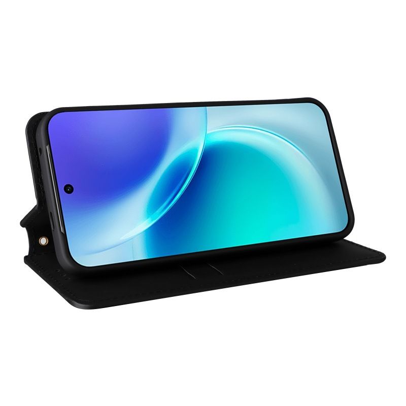 OPPO Realme C100 Realme C85 Realme C83 Realme C85 Pro Case, Magnetic Leather Card Slots Wallet Phone Case, Flip TPU Bumper Protective Cover with Kickstand, Shockproof Folio Case